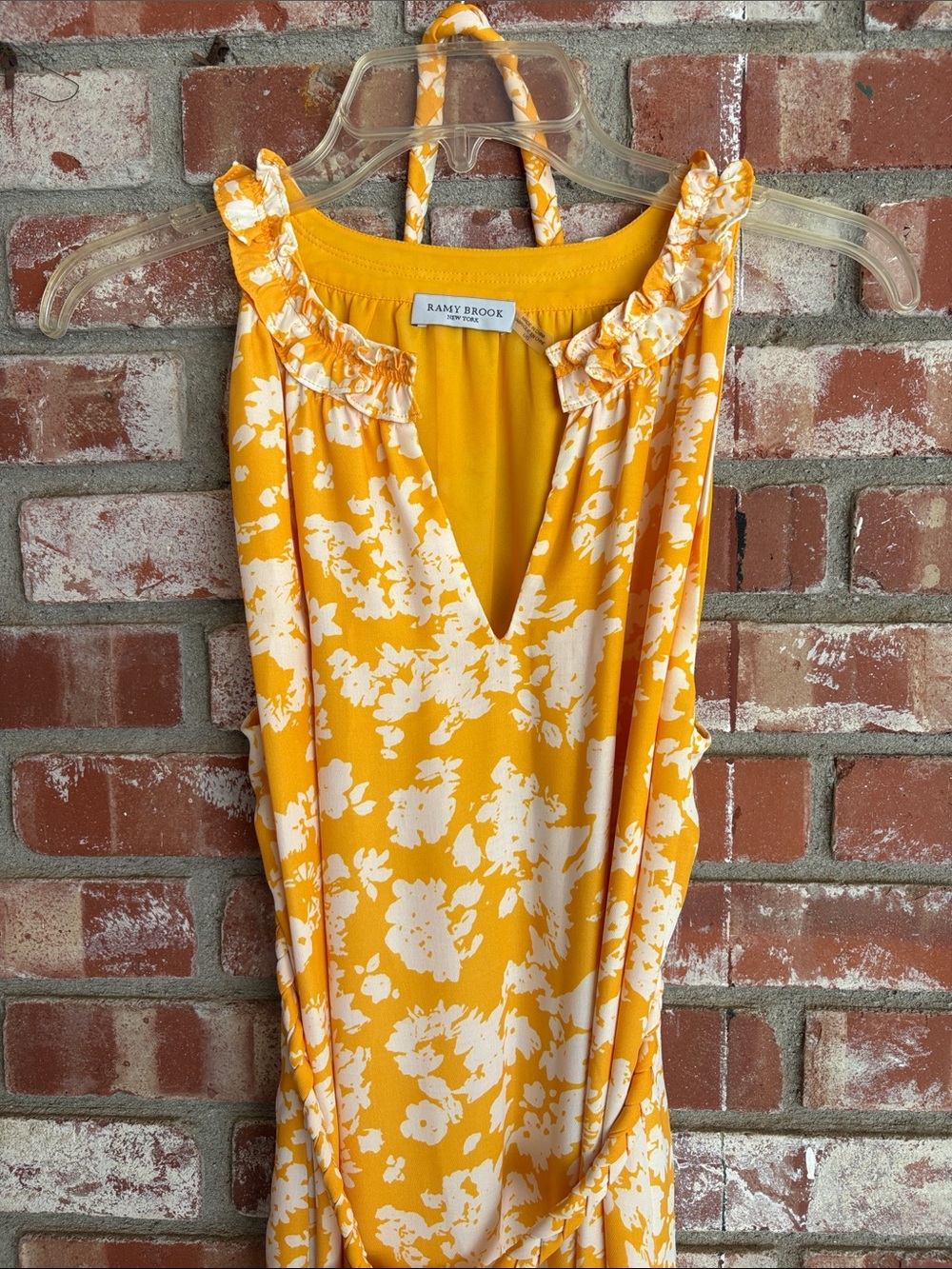 Ramy Brook Jolie Dress Yellow Daisy Floral Midi - Picture 5 of 10